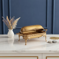 Fruit Tray with Handles Ornate Serving Tray with Lid Openwork Container for Hosts