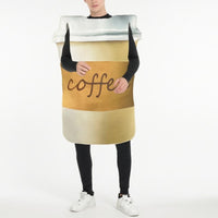 Coffee Cup Costume Full-Body Cup-Shaped Costume Rounded Cylindrical for Adults