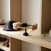 Wooden Hat Stretcher Heavy-Duty Hat Stretcher with Screw Mechanism Precision Crafted for Milliners, Closet, Wardrobe