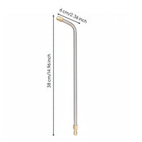 Stainless Steel High Pressure Rod Rust Resistant Bent Pressure Washer Lance 360-Degree Rotation Quick Connect Angled Rod for Homeowners