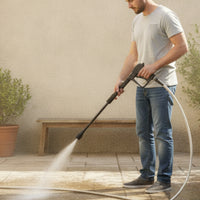 Pressure Washer Hose Coiled Hose with Fittings Double-Ended for Driveway