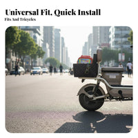 Dustproof Tricycle Basket Liner All-Season Use Rear Rack Storage Liner Long-Lasting for Commuters, Parents, Commuting, Travel