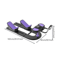 Curved Frame Crawling Machine Padded Supports Core Training Machine Cushioned Grips Knee Support Exerciser Textured Grip for Home Fitness