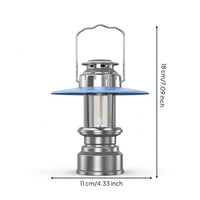 Stepless Dimmable Rechargeable Lantern with Handle Waterproof Vintage Camping Lantern Easy to Carry USB Camping Light Water-Resistant for Emergency