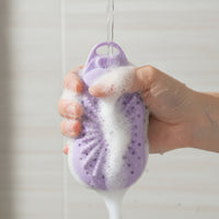 Gentle Exfoliating Silicone Soap Bag Drainage Soap Pouch with Loop Ventilated Holder Flexible for Travel