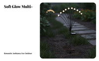 Waterproof Solar Glowing Lights Sways in the Wind LED Ground Stake Light Wireless Installation for Patio, Pathway, Yard