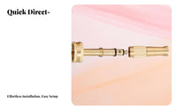 Heavy Duty Brass Hose Nozzle Rust Resistant Garden Hose Sprayer Nozzle Fits Standard 3/4" Hoses for Car Washing, Driveway