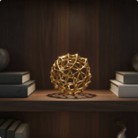 Tabletop Decorative Sphere Minimalist Tabletop Decorative Ball Abstract Geometric Sphere for Entryway