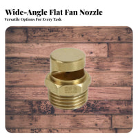 170 Degree Fan Spray Head Rust and Wide Angle Spray Nozzle Uniform Coverage Wide Angle Fan Nozzle for Agricultural Spraying