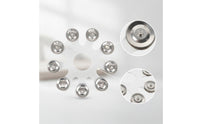 Drum Cymbal Bell Accessory Mountable Snowflake Cymbal Bell with Steel Pieces Percussion Instrument Crisp Bright for Drummers