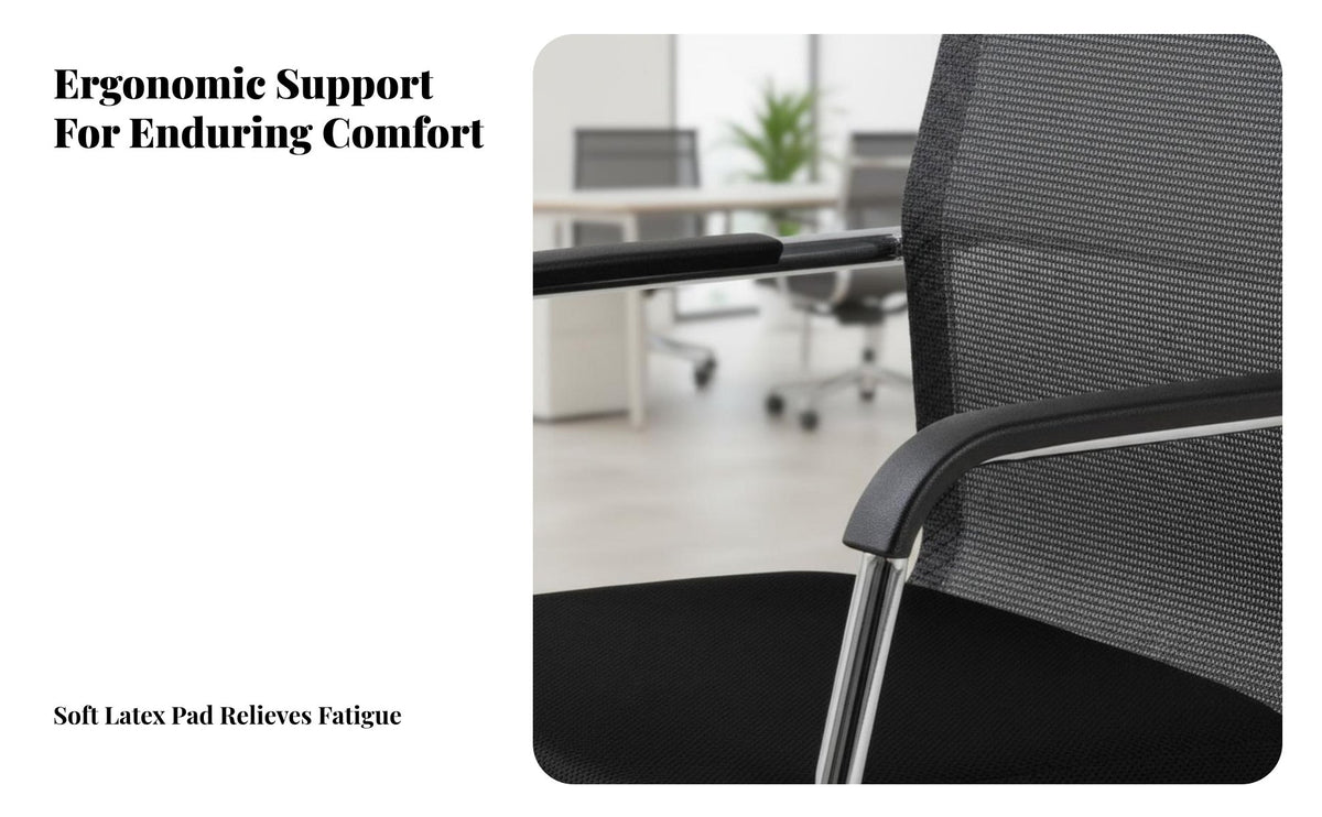 Breathable spine supportrest Highspine support Mesh Chair Ergonomic Design Office Furniture rotate Function Computer Seat Wheeled Base for Remote Workers, Students, Adults, Conference Room, Workstation