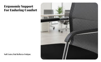 Breathable spine supportrest Highspine support Mesh Chair Ergonomic Design Office Furniture rotate Function Computer Seat Wheeled Base for Remote Workers, Students, Adults, Conference Room, Workstation