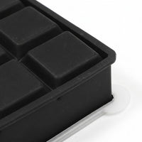 Baby Food and Mixed Drink Ice Tray with Large Square Cavities, Food Grade Silicone Easy Release Design, Reusable 6-Cube Tray for Home Bar