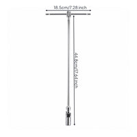 T-Handle Socket Wrench Swivel Head Socket Wrench Tool Long Shaft for Mechanics