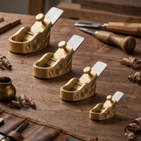 4 Pieces Thumb Plane Brass Luthier Plane Compact for Fine Woodworking, Luthiers