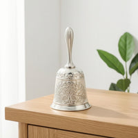 Decorative Hand Bell with Peacock Motif Elegant Metal Hand Bell Retro Handbell Compact for Collectors, Home Decor, Classroom