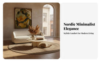 Nordic design Curved Boucle Sofa natural Imperfection Aesthetic stylish Couch Small Space suitable for Home Furniture luxuriously soft seat paddings for Apartment Dwellers, Residents, Families, Living Room, Lounge Area, Bedroom