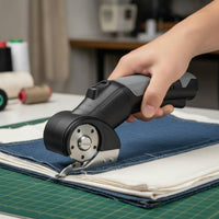 Lightweight Rechargeable Electric Scissors Ergonomic Design Cordless Electric Scissors High Speed Cordless Textile Cutter Safety Switch for Sewers, Tailors, Crafters, Home, Workshop