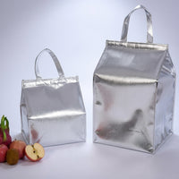 Travel Bag and Cool Bag for Food Storage, Thickened Laminated Film Picnic Bag with Hook and Loop, Large Capacity Delivery Bag, Food Bag Men