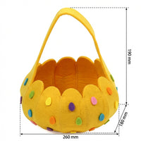 Textile Easter Basket Handheld Cartoon Candy Basket Lightweight Easter Egg Search Bag for Children, Young Children, Home Decoration