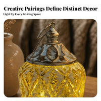 Indoor Outdoor Vintage Metal Lantern Rustic Finish Hanging Lantern for Garden