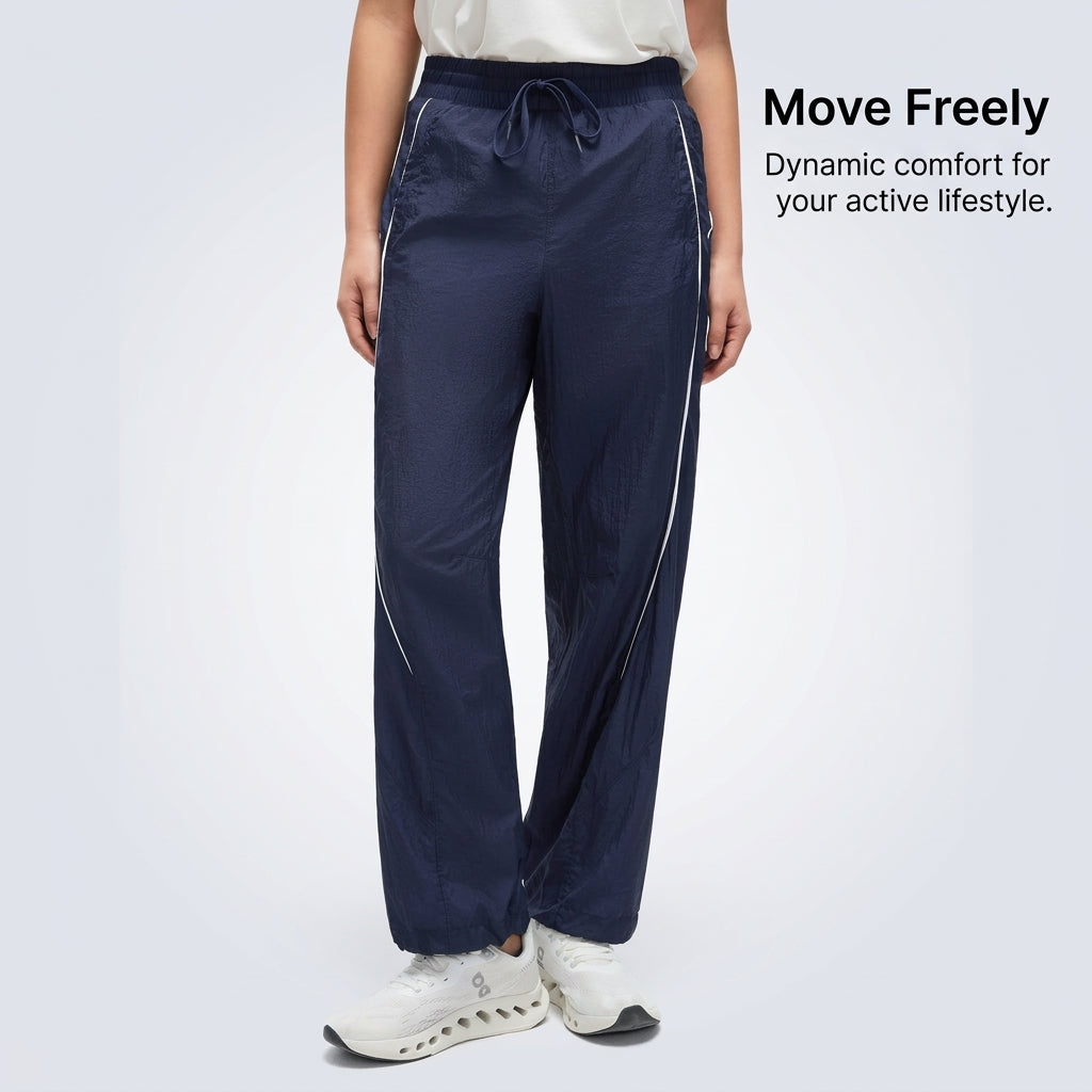 Womens Pants Wide Leg Joggers for Running and Gym, Ladies Jogging Bottoms with Quick Dry Material, Oversized for with Loose Fit