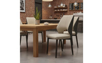 Upholstered Dining Chair Nordic Style Metal Leg Side Chair Minimalist Design for Restaurant