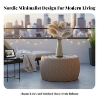 3 Pieces Nordic and aesthetic 3-Piece Table and Chair Set Minimalist Design 2-Chair Balcony Seating Group Weather-Resistant Outdoor Furnishing space-saving for Apartment Dwellers, Homeowners, duos, Patio, Garden, rearyard, waterside