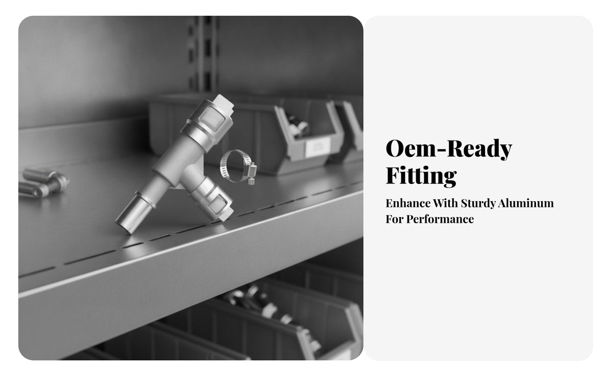 Triple Port Heater Hose Connector | Resistant Metal Body, Car Heater Hose Connector, for Automotive Maintenance