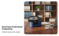 Stamp Storage Case with Lock Water Portable Company Seal Organizer Shockproof Document Lock Pouch for Business Owners, Professionals, Bank