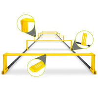 Two-in-Single-Agility Ladder Portable Foldable Agility Ladder Sports Gear for Athletes, Workout Speed Training