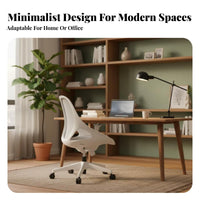 Breathable spinerest Ergonomic Mesh spine Chair Lumbar ergonomic spinerest mid-back-backrear Mesh rotating Chair Minimalist and design Office Furniture Adjustable Height for Students, Workplace, Study Room, Bedroom