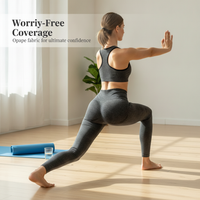 Women's High-Waisted Tummy Control Butt Lift Yoga Leggings with Snowflake Smile Pattern