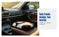 Car Armrest Pad, Plush Panda Cartoon, Universal Thickened Console Pad, Cute Winter Accessory, Soft Raised Support