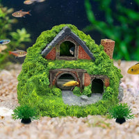 Realistic Detail Aquarium Decor Resin Aquarium Cave, Multi-Entrance Aquarium Decorations for Crustacean Hide, Aquatic Creature Spawning Shelter