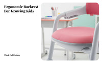 Ergonomic Design Adjustable Splitrear Rolling Chair spinerest children's Furniture weight-activatedsecureing Casters Task Seat Breathable Mesh for Students, Primary Schoolers, Teenagers