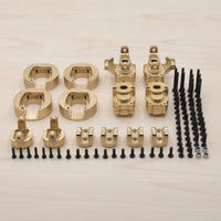 Brass 1:10 Scale RC Car Parts with Fasteners Precision-Machined Brass Counterweights for YK4102 YK4103 YK6101, Tuning, Maintenance