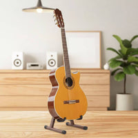 Detachable Solid Wood Instrument Stand Universal Fit Wooden Guitar Stand Padded Protection Triangular Instrument Holder for Guitarists