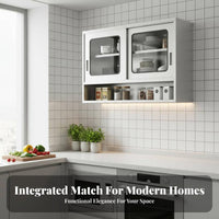 Kitchen Hanging unit Space-Saving mounted Cabinet adaptable Simple Design for Laundry Room