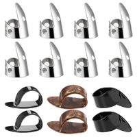 14 Pieces Banjo Finger Picks Thumb Finger Picks Portable Thumb Pick