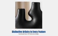 Luxury Handmade Ceramic Sculpture, Modern Art Decor, Minimalist Living Room TV Cabinet Decoration