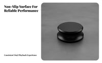 280g Record Puck Aluminum Alloy Construction LP Record Weight Non-Slip Design Turntable Disc Stabilizer for Audiophiles, DJs, Audio Production Studio