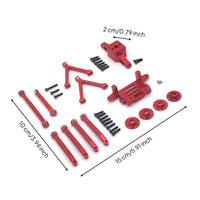 RC Car Parts Kit Anodized Steering Link Rods High Strength Hardware for Hobbyists