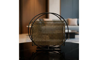 Napkin Holder with Mesh Panel Space-Saving Metal Storage Rack Minimalist Wire Shelf Stand for Countertop