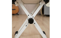Keyboard Bench Height Adjustable Padded Cushion Folding Piano Stool