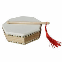 With rings Octagonal ring Drum Ethnic ethnic-inspired Dance performer-focused Portable Folk Instrument Lightweight for artists, Beginners, Stage Shows, real-time Performances, Festive events, School Activities