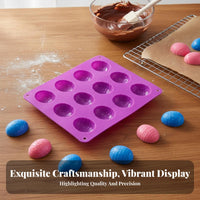 Easter Egg Form Easter Theme Bakeware Easy Release Silic Individual Chocolate Form for Home Chefs, DIY Enthusiasts