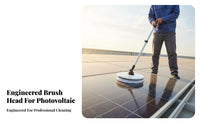 Export Quality Photovoltaic Panel Cleaning Brush Head Lightweight Design Solar Panel Washer Brush Accessory Power Scrubber Attachment for Maintenance Technicians, Professional Cleaners, Homeowners, Industrial Rooftops, Commercial Buildings, House Exterior