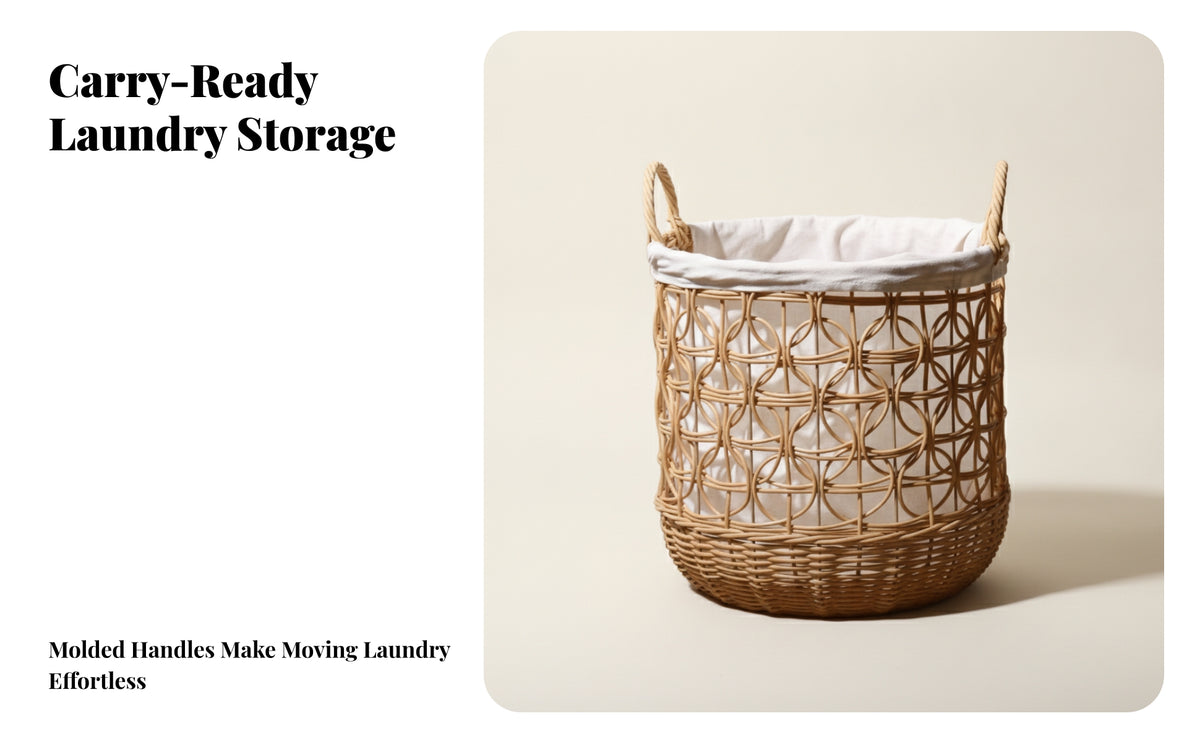 Open-Top Clothes Hamper with Liner