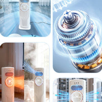Floor-Standing Column Fan with Distant-Control Control Vertical Compact Silent for Bedroom